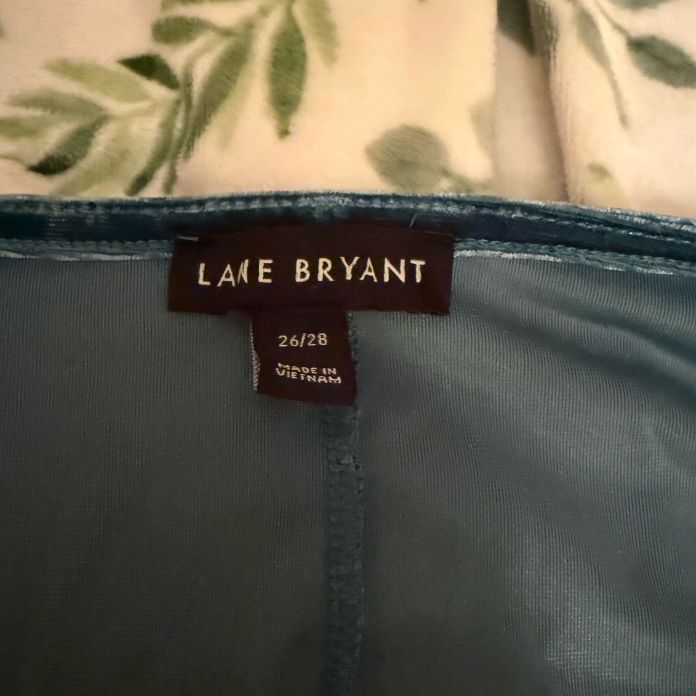 Lane Bryant Blue Velvet Top - Picture 4 of 4